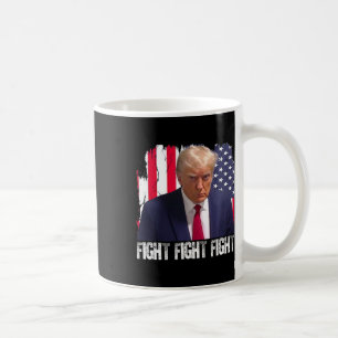 Caneca De Café Trump Luta Luta Luta Bandeira Americana Donald Tru