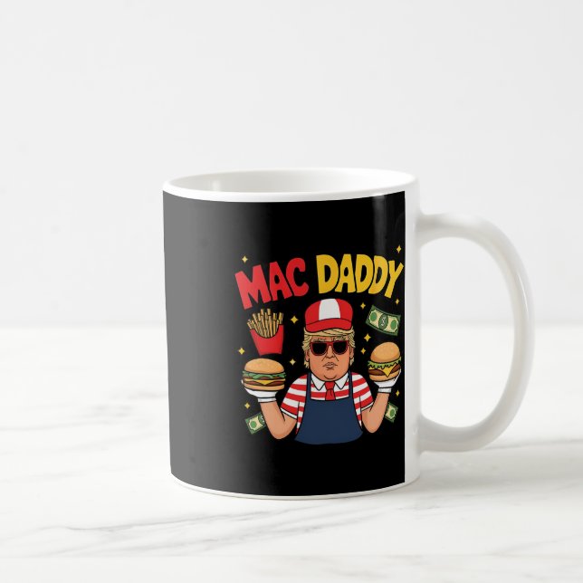 Caneca De Café Trump Mac Daddy Fazendo Fritas Dito Engraçado  (Direita)