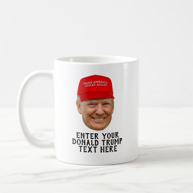 CANECA DE CAFÉ TRUMP MAGA DE DONALD PERSONALIZADO (Esquerda)