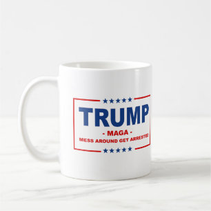 Caneca De Café TRUMP MAGA: Mexer e Ser Preso