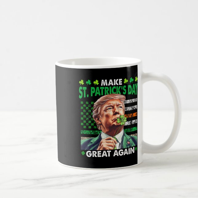 Caneca De Café Trump Make St Patricks Day Great Again Irish Ameri (Direita)
