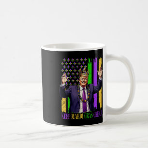 Caneca De Café Trump Mantenha o Mardi Gras Ótimo