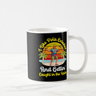 Caneca De Café Trump na Praia Eu Gosto de Pina Coladas Sendo Pego