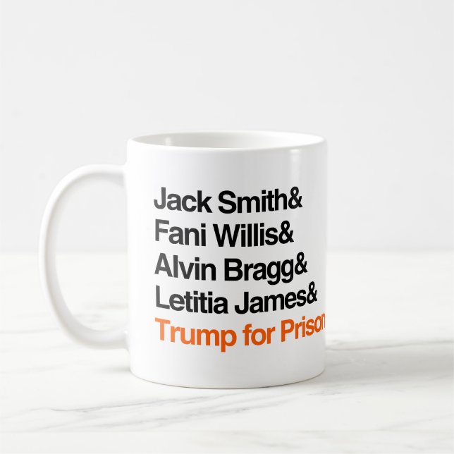 Caneca De Café Trump para Prisão (Esquerda)