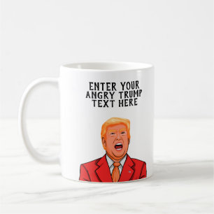 CANECA DE CAFÉ TRUMP PERSONALIZADO COM RAIVA