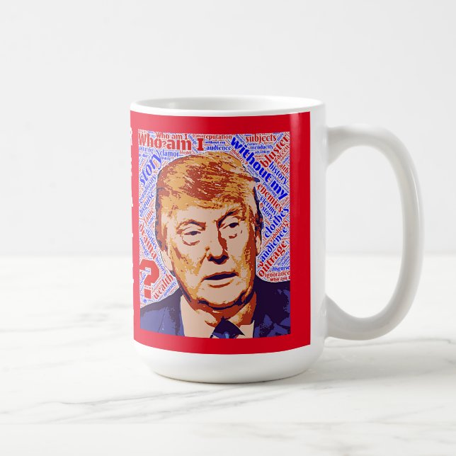 Caneca De Café Trump Quem Sou Eu Sou Muito Clássico Lã Branca (Direita)