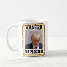 Trump Queria O Presidente Mug Shot Coffee Mug