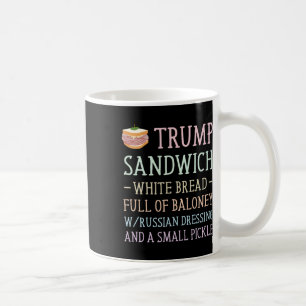Caneca De Café Trump Sandwich Sinal Engraçado