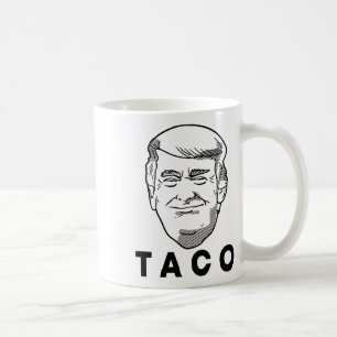 Caneca De Café Trump Sempre Desiste Piada Engraçada do Taco Retro