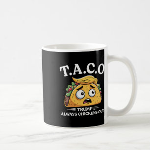 Caneca De Café Trump Sempre Desiste Taco Engraçado Taco Trump Cam