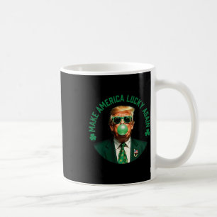 Caneca De Café Trump Shamrock Faça a América Sortuda Novamente St