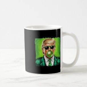 Caneca De Café Trump Sopra Chiclete Dia de São Patrício Verde S