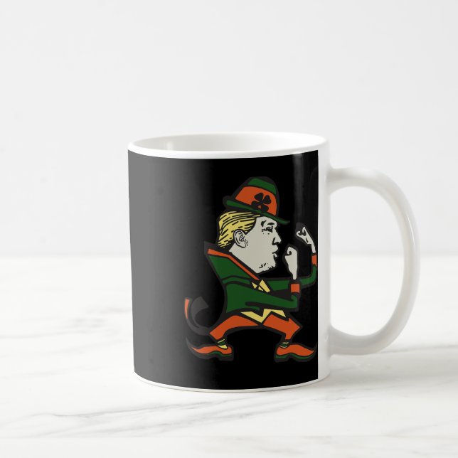 Caneca De Café Trump St. Paddy's Funny Trump St Patrick's Day  (Direita)