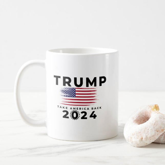 Caneca De Café Trump Take America Back 2024 (Com Donut)