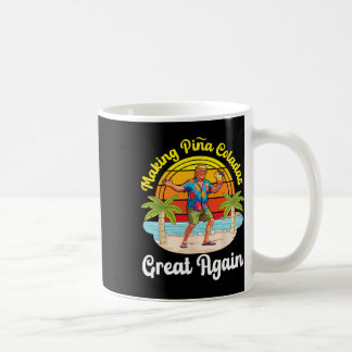 Caneca De Café Trump Tornando Pina Coladas Ótimas Novamente Pôr d