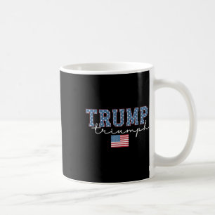 Caneca De Café Trump Triunfo Bandeira Americana Estrelas 2025 Ven