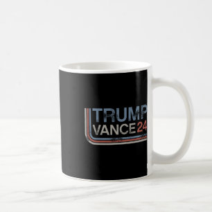 Caneca De Café Trump Vance 2025 Vintage Distorcido Retro Listra R