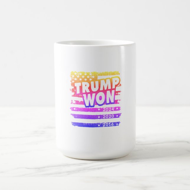 Caneca De Café Trump Won 2024 (Centro)