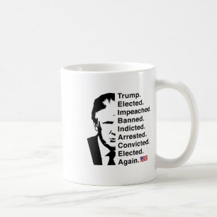Caneca De Café Trump Won 2024 Lista Word Reelege Vitória 45 47 Tr