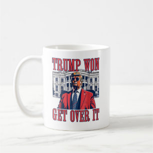 Caneca De Café Trump Won supera isso 2024 Presidente 47º