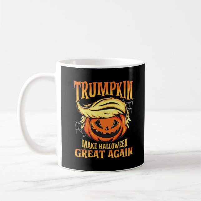 Caneca De Café Trumpkin - Donald Faz Excelente de Halloween Novam (Esquerda)