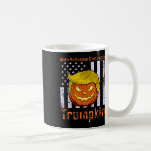 Caneca De Café Trumpkin Faça o Halloween Grande Novamente Engraça