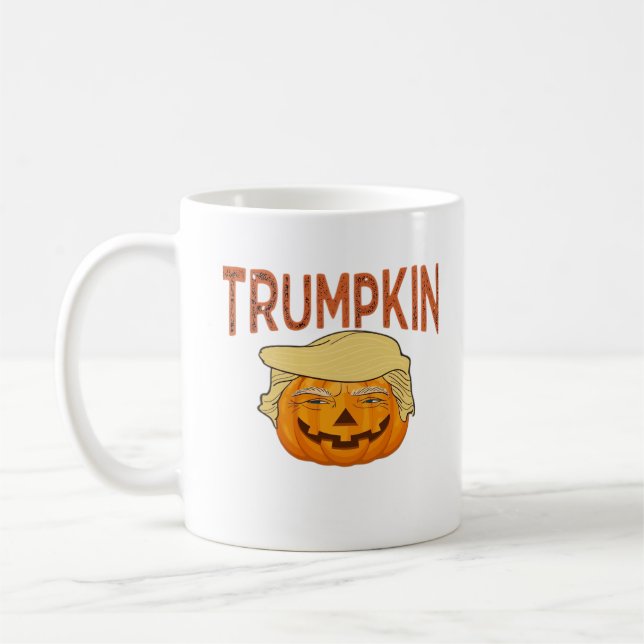 Caneca De Café Trumpkin Halloween Clássico Engraçado - Sloth Mask (Esquerda)