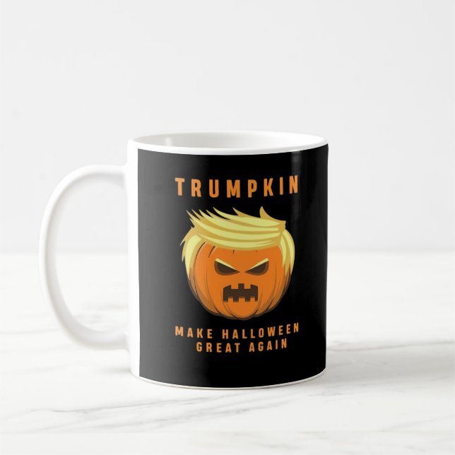 Caneca De Café Trumpkin Torne O Excelente De Halloween Novamente  (Esquerda)
