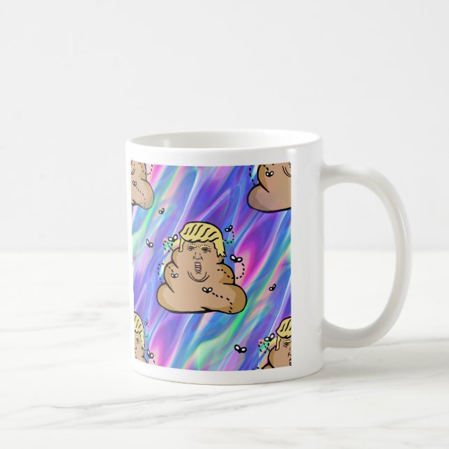 Caneca De Café trunfo de dump holográfico (Direita)
