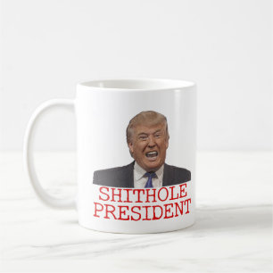 Caneca De Café Trunfo, presidente de Shithole
