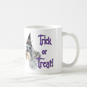 Caneca De Café Truque de Miniatura Schnauzer