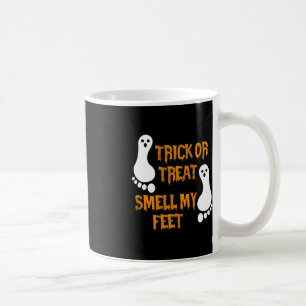 Caneca De Café Truque Divertido ou Tratado cheira meu Feet Hallow