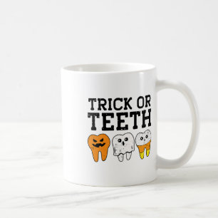 Caneca De Café Truque Ou Dentes Dentista Dentária De Istambul Cos
