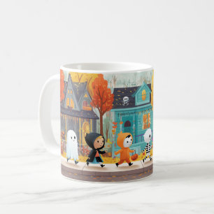 Caneca De Café Truque ou tratamentos bonitos e assustadores