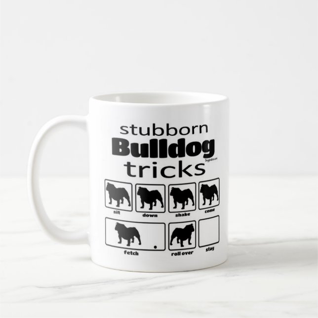 Caneca De Café Truques de Bulldog Tetrais (Esquerda)