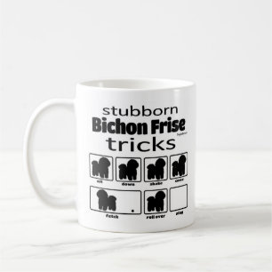Caneca De Café Truques de Frise de Bichon Stubborn