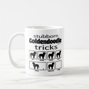 Caneca De Café Truques de Goldendoodle Stubborn