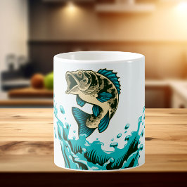 Caneca De Café Truta Amante da Diversão