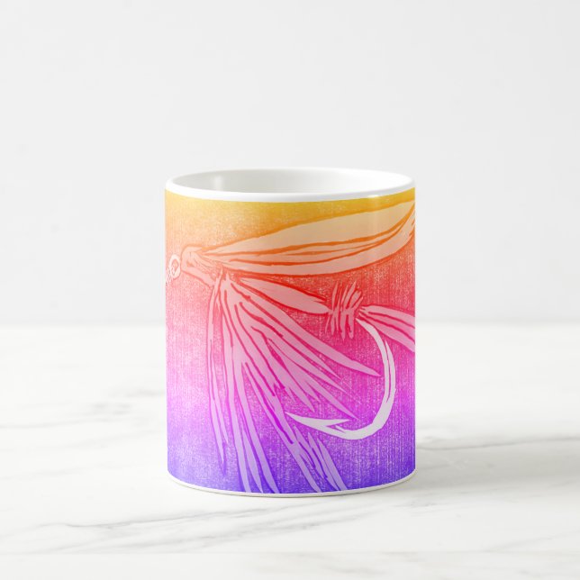 Caneca De Café Truta Clássica "Amarelo e Laranja" (Centro)