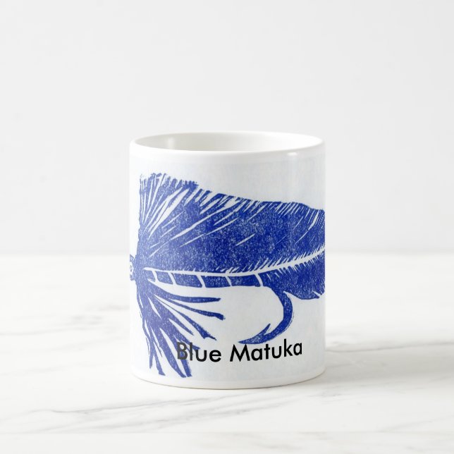 Caneca De Café Truta Clássica "Matuka Azul" (Centro)