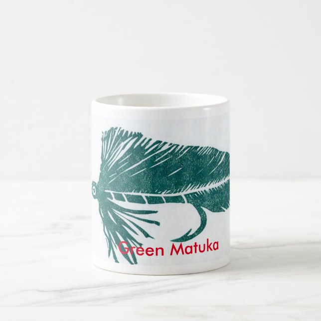 Caneca De Café Truta Clássica "Matuka Verde" (Centro)
