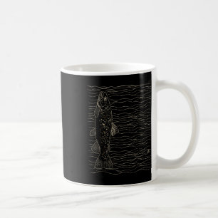 Caneca De Café Truta Marrom Fly Fishing Fly Seco Montagem Pescado
