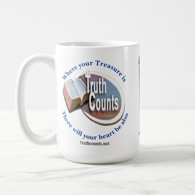 Caneca De Café "Truth Counts" Café Mug (Esquerda)