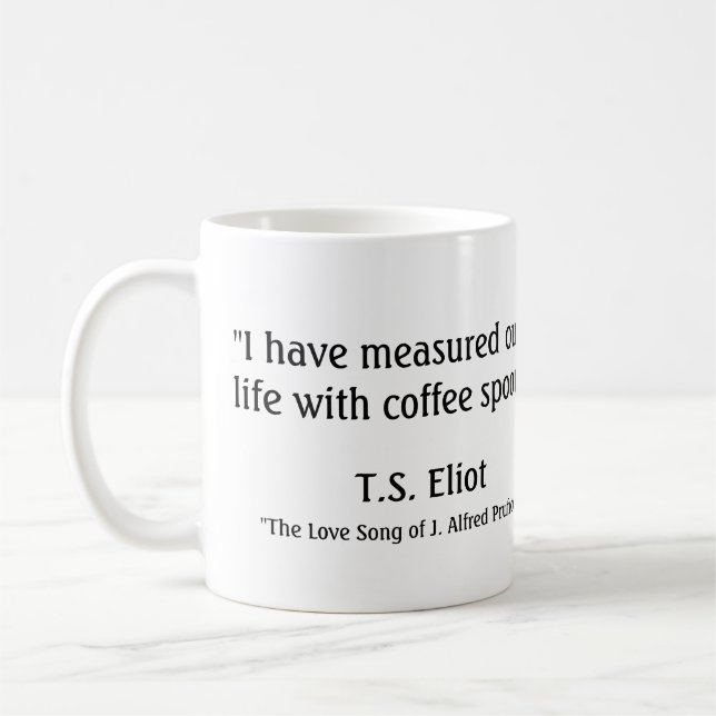 Caneca De Café TS Eliot (Esquerda)