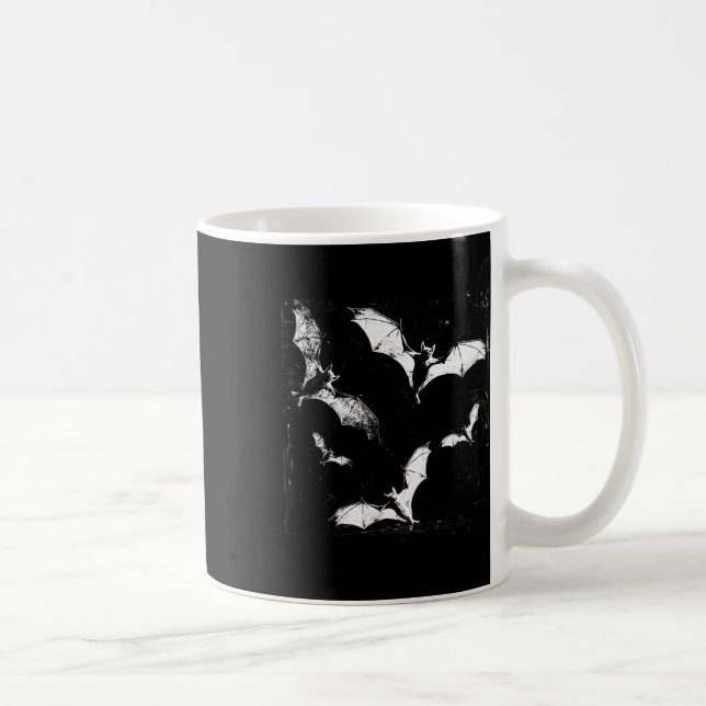 Caneca De Café Ts Vampire Horror Spooky Art Halloween Gótico Alt  (Direita)