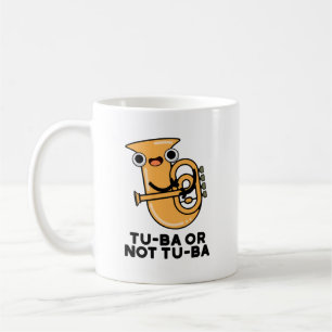 Caneca De Café Tu-ba ou Não Tu-ba Cute Shakespeare Tuba Pun