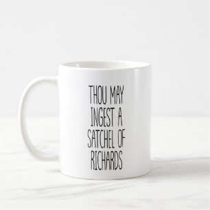 Caneca De Café Tu Podes Ingerir Uma Sacola De Richards Engraçado 