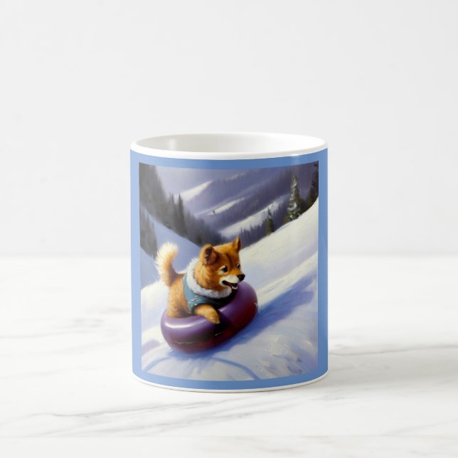 Caneca De Café Tubagem de Neve Canina (Centro)
