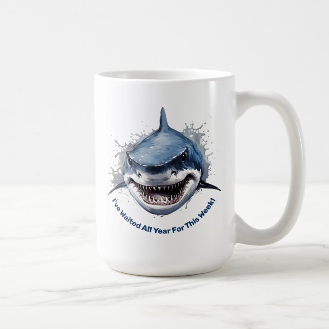 Caneca De Café Tubarão (Direita)
