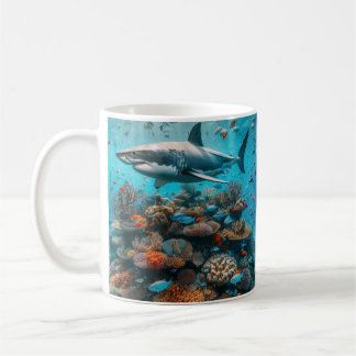 Caneca De Café Tubarão-branco-excelente